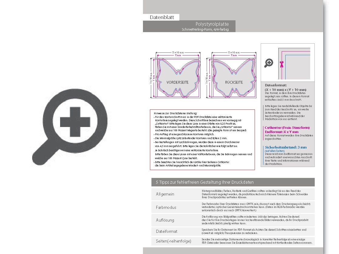 Product Bild polystyrolplatte_in_schmetterling-form_konturgefr__st___beidseitig_4_4-farbig_bedruckt